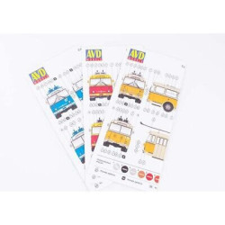 1:43 AVD Models 4021 - Троллейбус Skoda-9TR USSR, CSSR, Russia, сборная модель