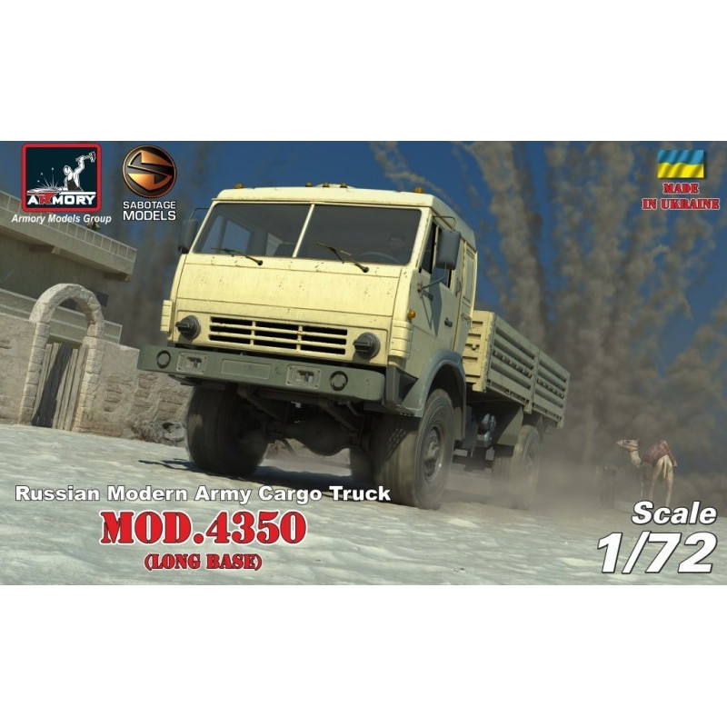 1:72 Armory ARM72406-R - KAMAZ-4350 Russian Modern 4x4 Military Cargo Truck