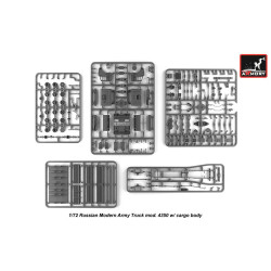 1:72 Armory ARM72406-R - KAMAZ-4350 Russian Modern 4x4 Military Cargo Truck