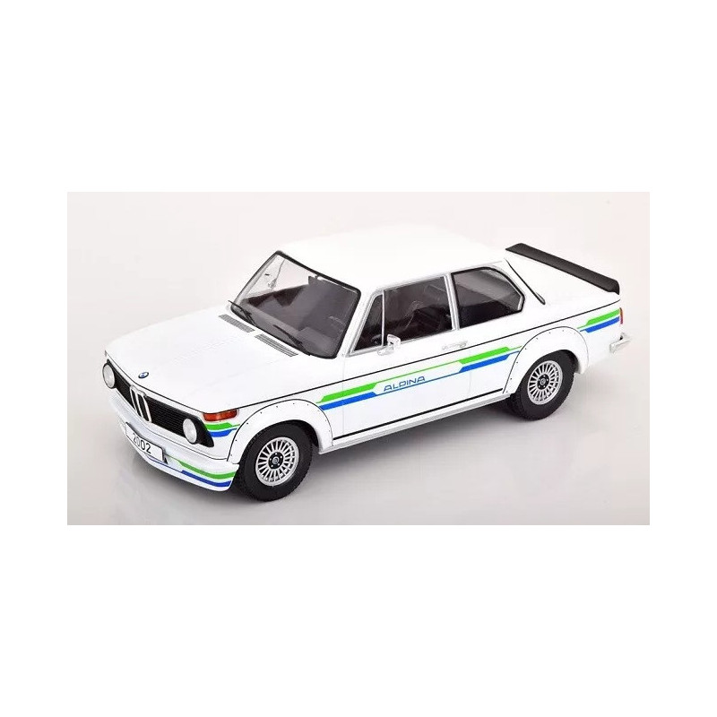1:18 Model Car Group 18409 - BMW 2002 Alpina, 1973 White - decorated