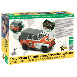 1:43 Zvezda 43007 - UAZ-469 Soviet Military Off-Road Vehicle