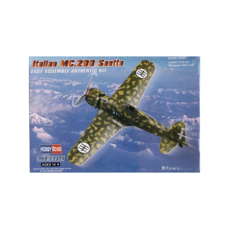 1:72 Hobby Boss 80291 - MC.200 Saetta Italian WWII Fighter