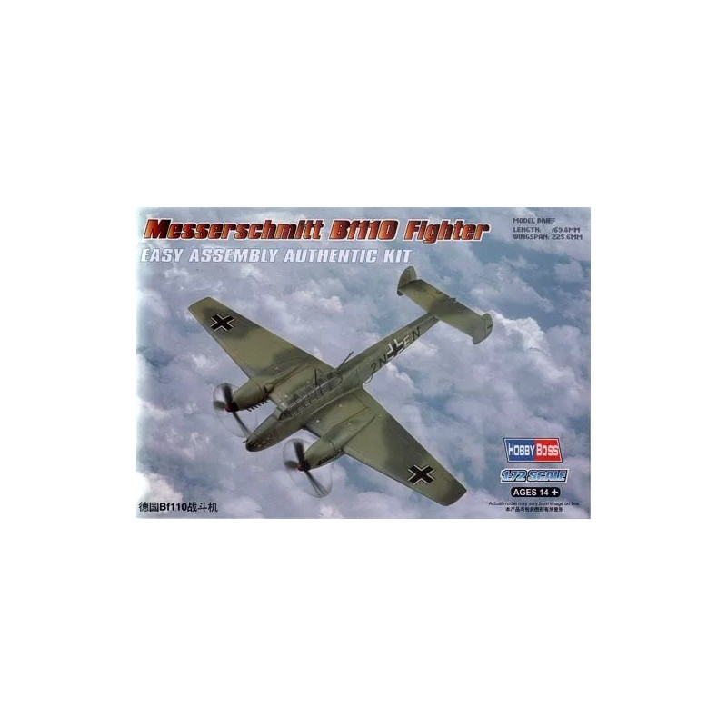 1:72 Hobby Boss 80292 - Messerschmitt Bf-110 Fighter