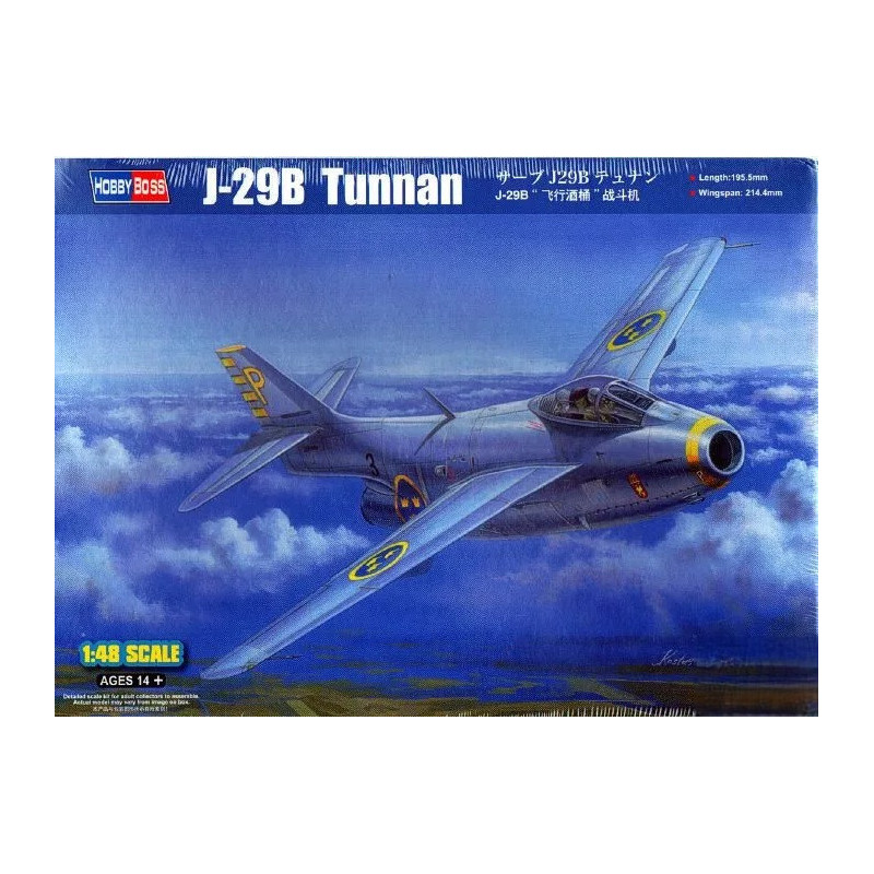 1:48 Hobby Boss 81746 - SAAB J-29B Tunnan