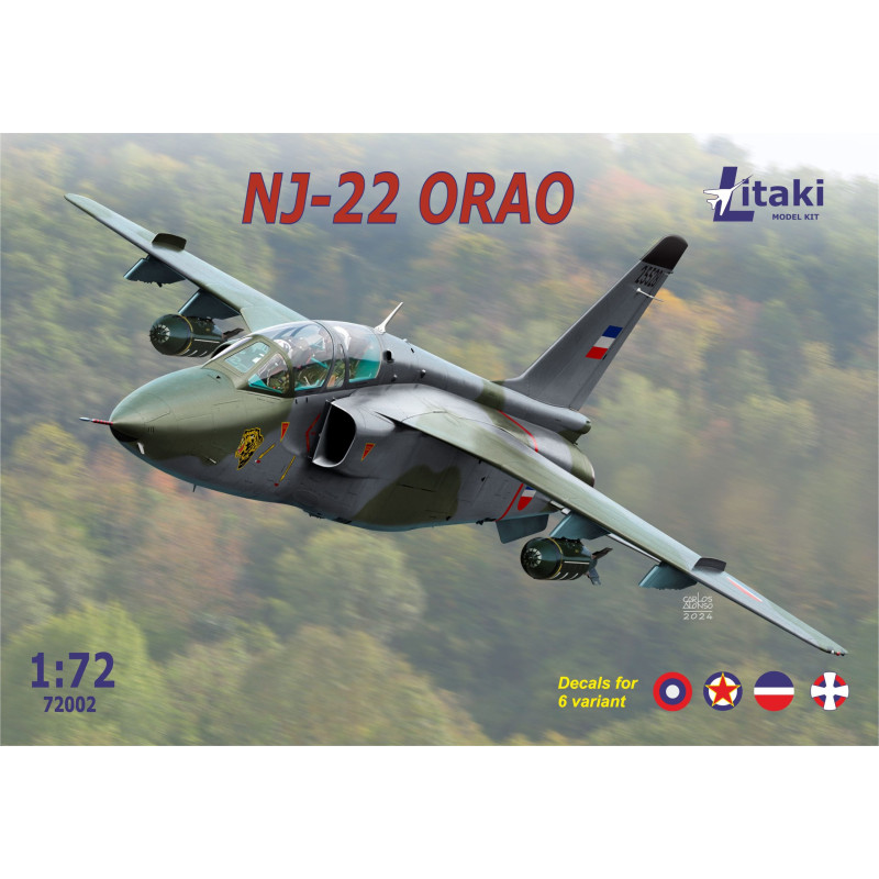 1:72 Litaki 72002 - NJ-22 'Orao' Yugoslavian Two Seat Atack Aircraft