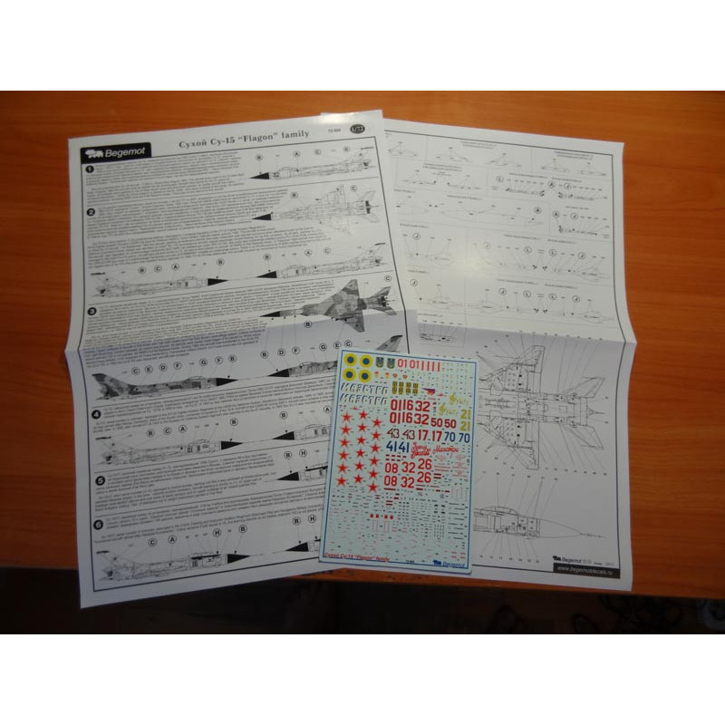 1:72 Begemot Decals 72-004 - Сухой Су-15