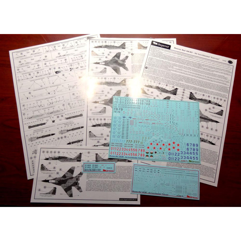 1:72 Begemot Decals 72-034 - Микоян МиГ-29СМТ