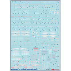 1:72 Begemot Decals 72-037 - Микоян МиГ-29  технические надписи