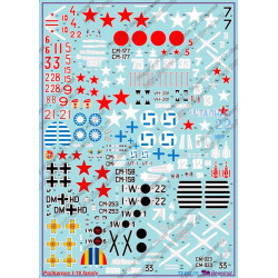 1:72 Begemot Decals 72-043 - Polikarpov I-16