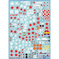 1:72 Begemot Decals 72-043 - Polikarpov I-16
