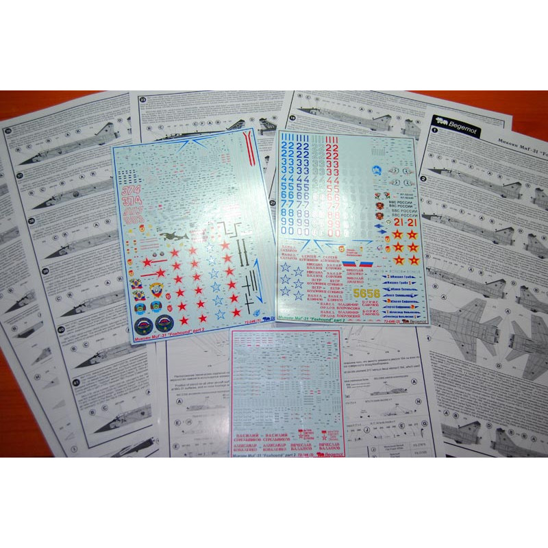 1:72 Begemot Decals 72-046 - Микоян МиГ-31, часть 2