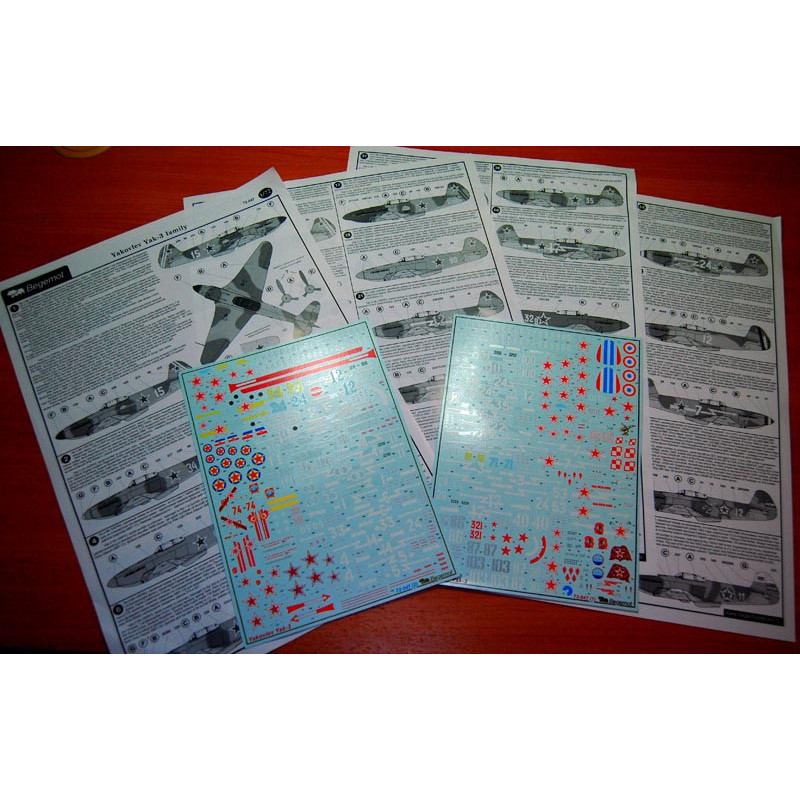 1:72 Begemot Decals 72-047 - Яковлев Як-3