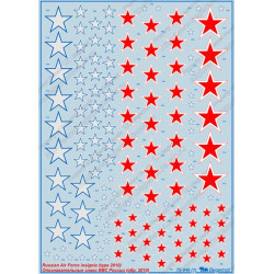 1:72 Begemot Decals 72-048 - Опознавательные знаки ВВС России (образца 2010 года)