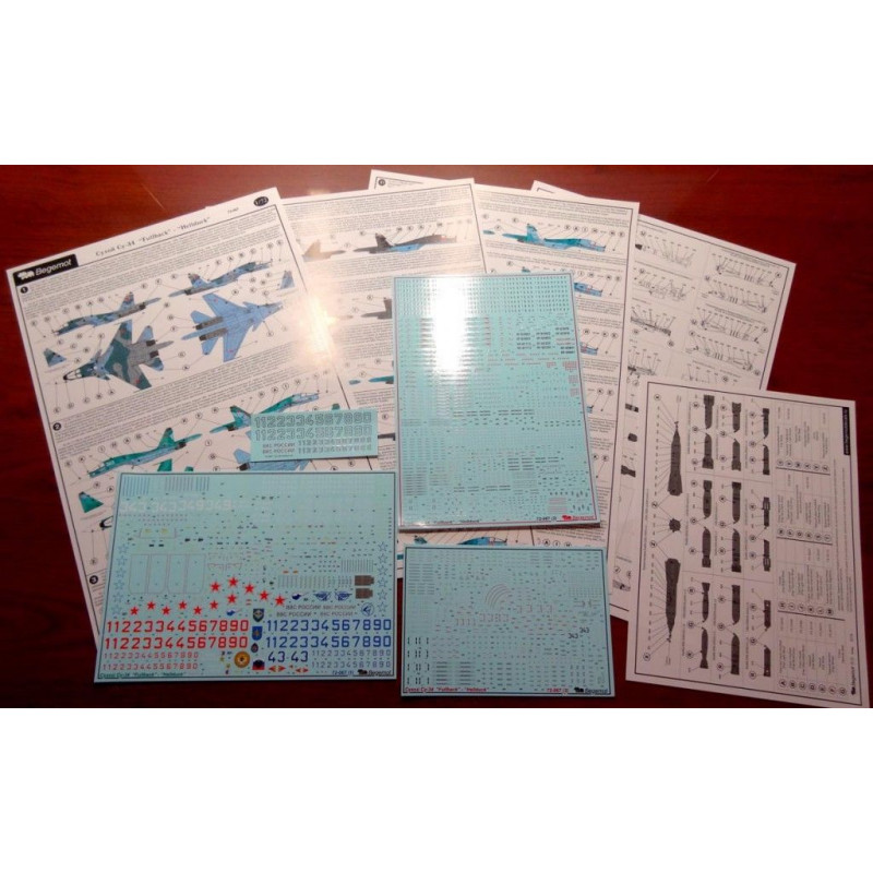 1:72 Begemot Decals 72-067 - Sukhoi Su-34