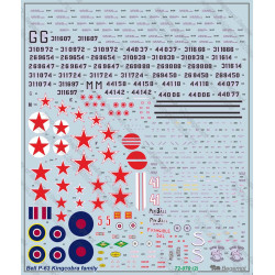 1:72 Begemot Decals 72-070 - Bell P-63 Kingcobra