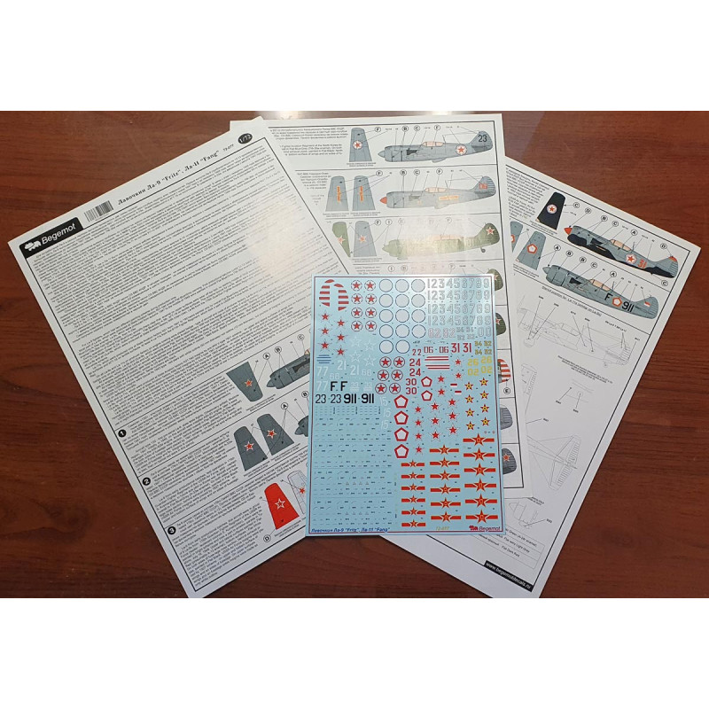 1:72 Begemot Decals 72-077 - Лавочкин Ла-9 / Ла-11
