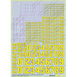 1:72 Begemot Decals 72-080 - Бортовые Номера и надписи ВКС России образца 2018 года