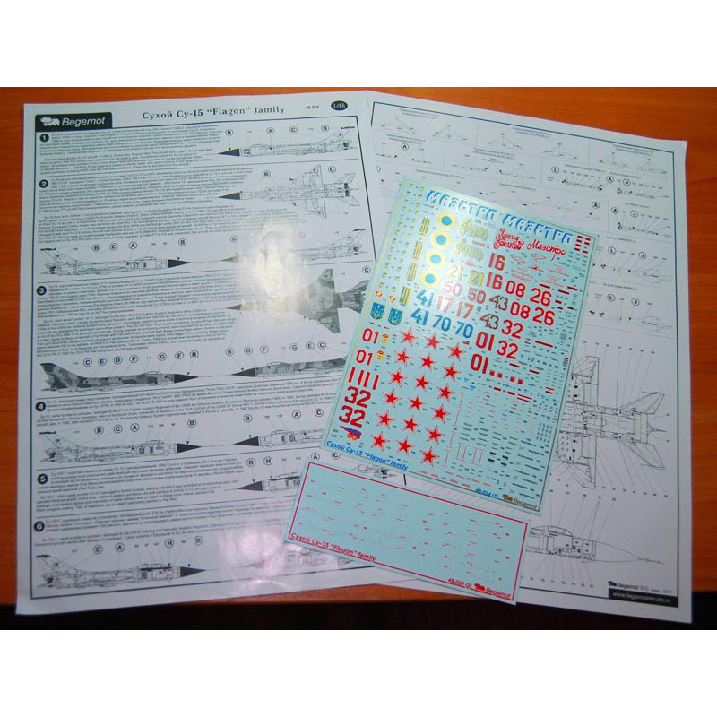 1:48 Begemot Decals 48-024 - Сухой Су-15, часть 2