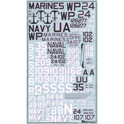 1:48 Begemot Decals 48-032 - Grumman F9F Panther