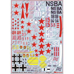 1:48 Begemot Decals 48-041 - Петляков Пе-2 / Пе-3