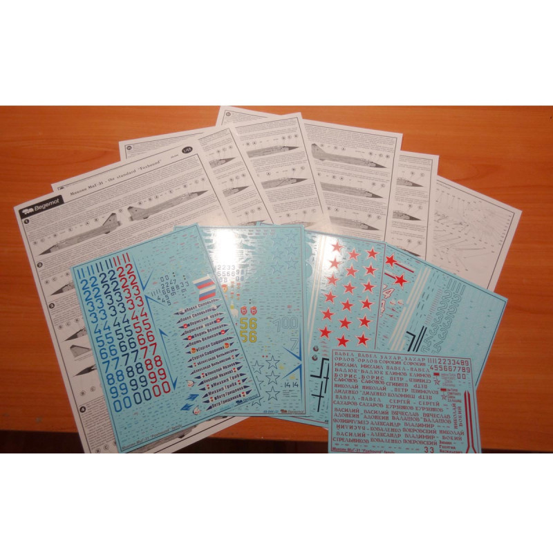 1:48 Begemot Decals 48-044 - Микоян МиГ-31