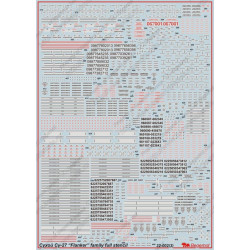 1:32 Begemot Decals 32-002 - Сухой Су-27 технические надписи