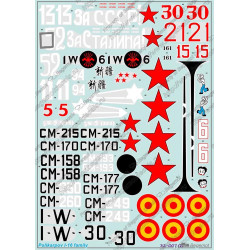 1:32 Begemot Decals 32-007 - Поликарпов И-16