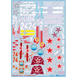 1:32 Begemot Decals 32-014 - Яковлев Як-3, асы ВВС РККА