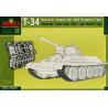 1:35 MSD 35021 - T-34 kāpurķēžu komplekts, 1942. gada modelis, vēlais tips.