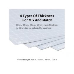 DSPIAE PC-08GY - Пластиковые листы толщиной 0,8мм 3 шт. (190 x 250 мм) - Plastic Card For Modelling (0.8mm, 3 Sheets)