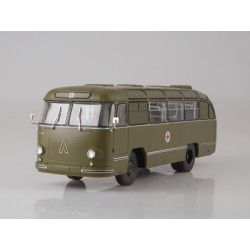 1:43 ЛАЗ-695Б Санитарный / LAZ-695B автобус с журналом, Спецвыпуск №1, Modimio Collections