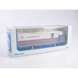 1:43 Советский Автобус SOV1070 - ЛИАЗ-5932 "Магнолия" Мобильная телестанция