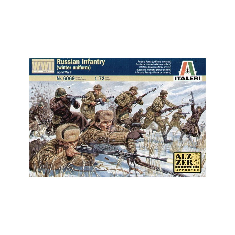 1:72 Italeri 6069 - Советская пехота (зимняя форма) времен Второй мировой войны (48 фигурок)