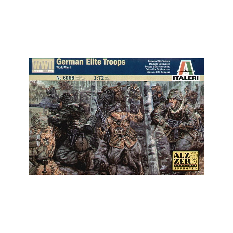 1:72 Italeri 6068 - Германские элитные войска Второй Мировой войны (48 фигур)