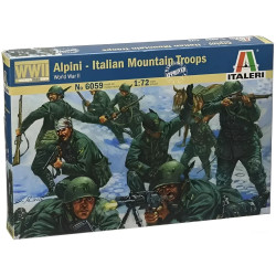 1:72 Italeri 6059 - Itāļu kalnu karaspēks "Alpini" WWII (48 figūras)