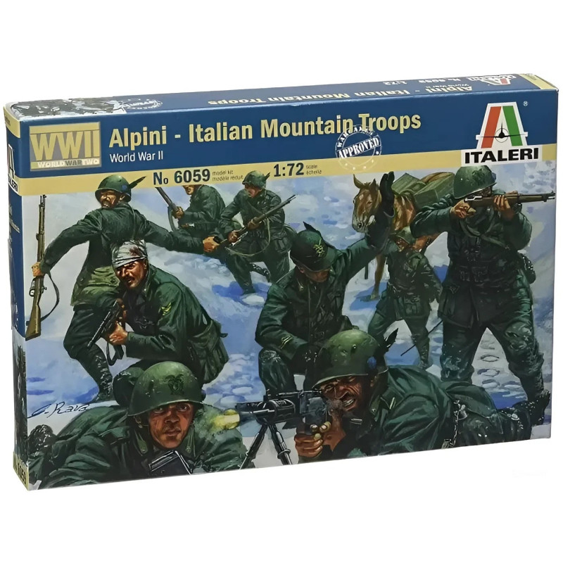 1:72 Italeri 6059 - Итальянские горные войска "Alpini" WWII (48 фигур)