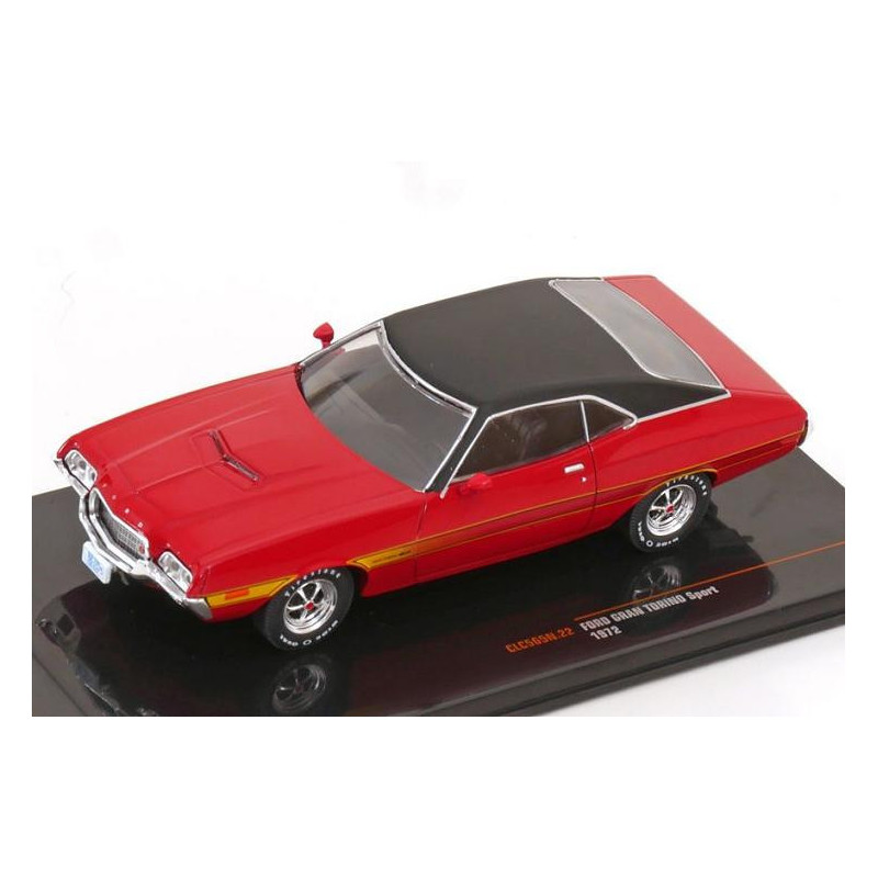 1:43 IXO CLC565N - Ford Gran Torino Sport, 1972 Red/Black