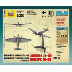 1:200 Zvezda 6139 Немецкий транспортный самолет Ju-52 1932-1945