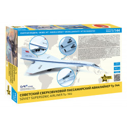 1:144 Zvezda 7045 - Советский сверхзвуковой пассажирский авиалайнер Ту-144