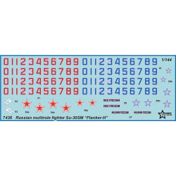 1:144 Zvezda 7436 - Russian Air Superiority Fighter Su-30SM Flanker