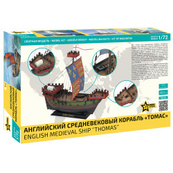 1:72 Zvezda 9038 - Angļu viduslaiku kuģis "Thomas"