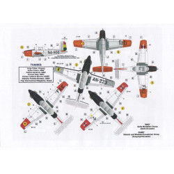 1:72 C3D Decals 72001 - T-34C Turbo Mentor - Ecuador, Uruguay, Bolivia