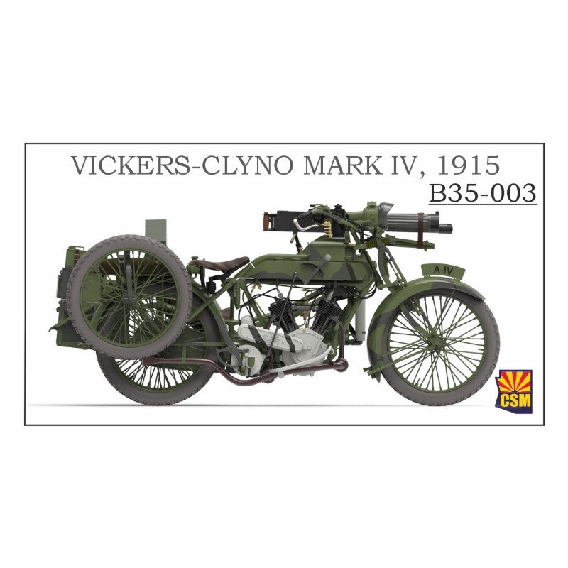 1:35 Copper State Models B35-003 - Vickers-Clyno Mark IV, 1915. 3d printed parts with decal.