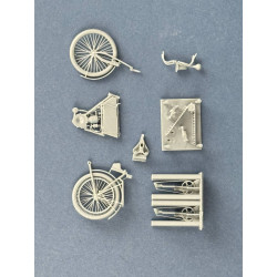 1:35 Copper State Models B35-006 - French Motorcycle Model P – Type C 1903 (2hp). 3d printed parts.