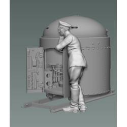 1:35 Copper State Models F35-049 - Fahrpanzer german leaning crewman, Resin figure