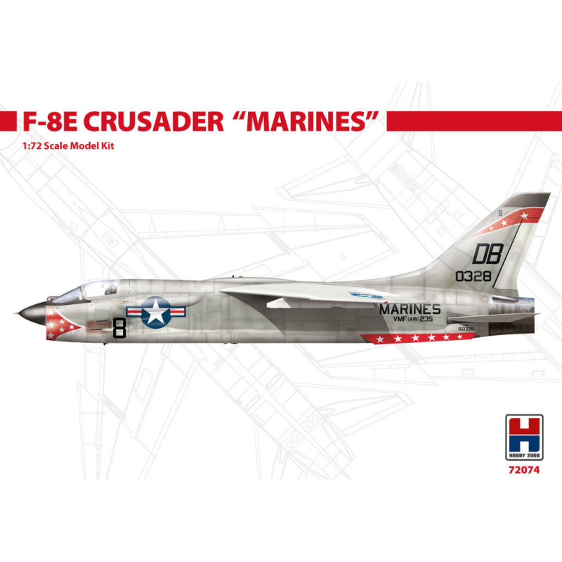 1:72 Hobby 2000 H2K72074 - F-8E Crusader "Marines" (ex ACADEMY)
