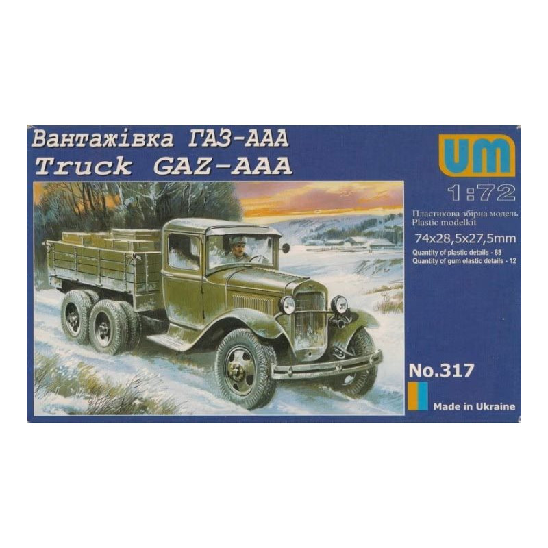 1:72 UM Models 317 - GAZ-AAA Soviet Truck