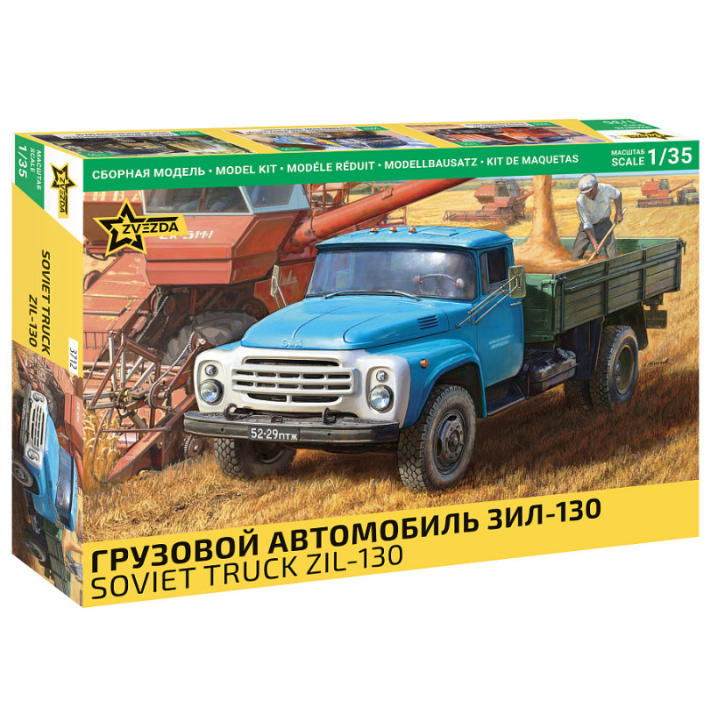 1:35 Zvezda 3712 - Padomju kravas automašīna ZIL-130