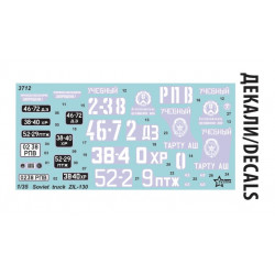 1:35 Zvezda 3712 - Padomju kravas automašīna ZIL-130