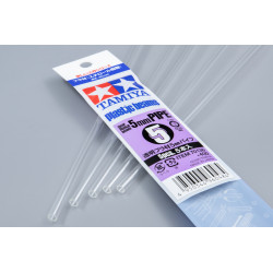 Tamiya 70136 - Пластиковые трубки (круглые прозрачные) диаметр - 5 мм, внутренний - 3 мм, длина 40 см (5 шт)